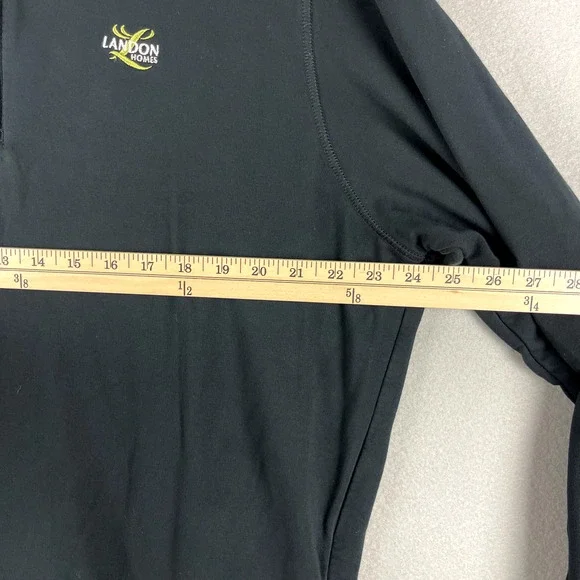 Travis Mathew Newport 1/4 Zip Pullover Mens XL Black Stretch Pockets Golf Logo - Picture 12 of 16